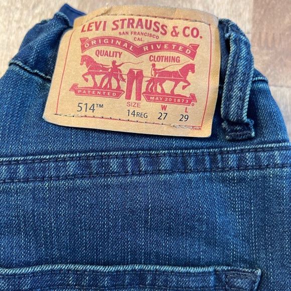 Boy’s 514 Adjustable Waist size 14 reg Levi Strauss Jeans - Picture 6 of 6